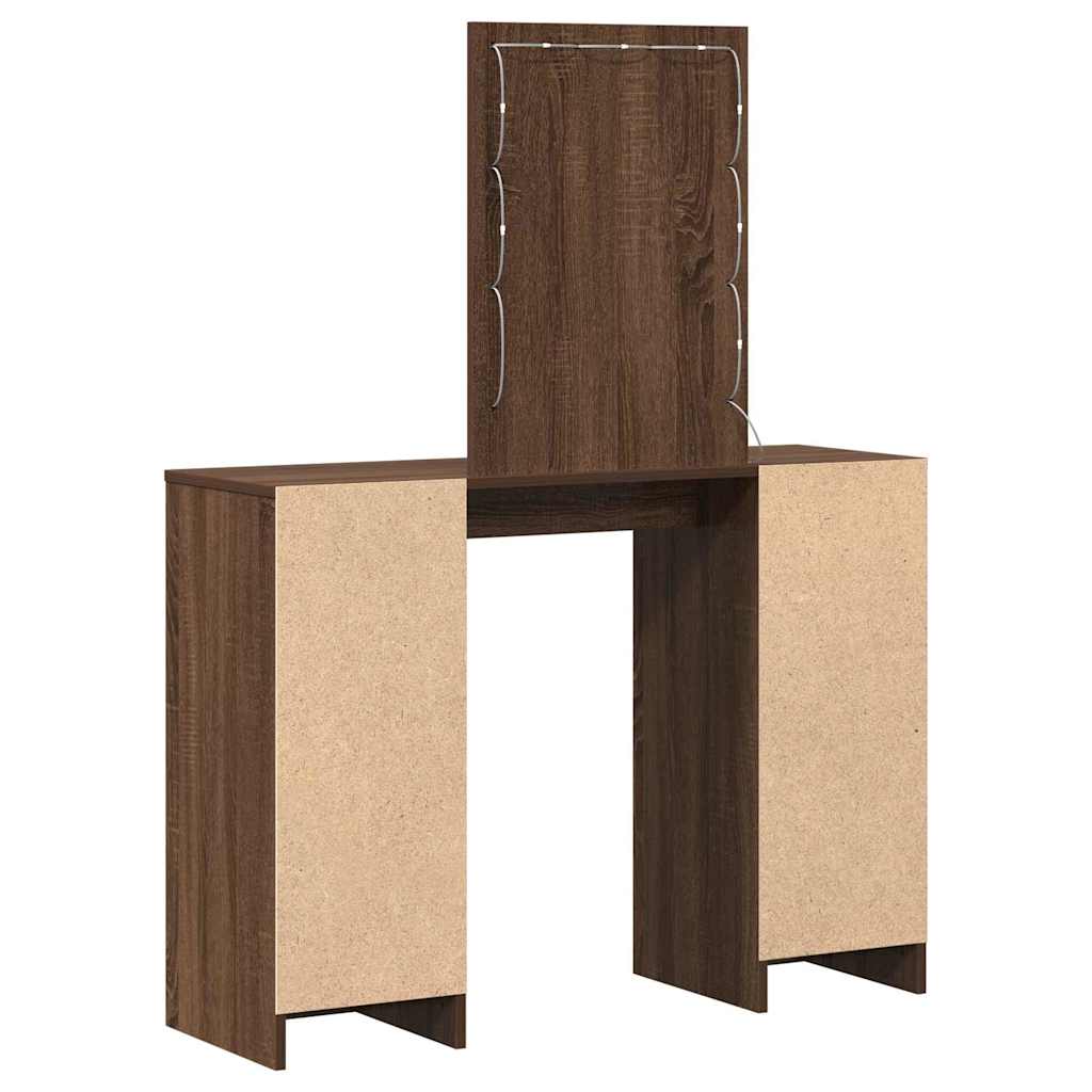 Klædeskab Brun 102 x 33 x 135 cm Konstrueret træ