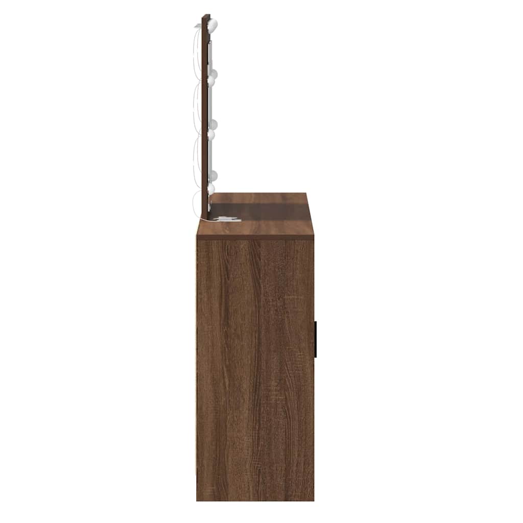 Klædeskab Brun 102 x 33 x 135 cm Konstrueret træ