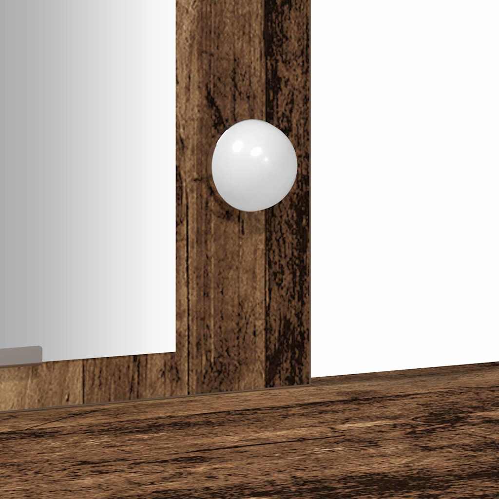 Klædeskab Brun 102 x 33 x 135 cm Konstrueret træ