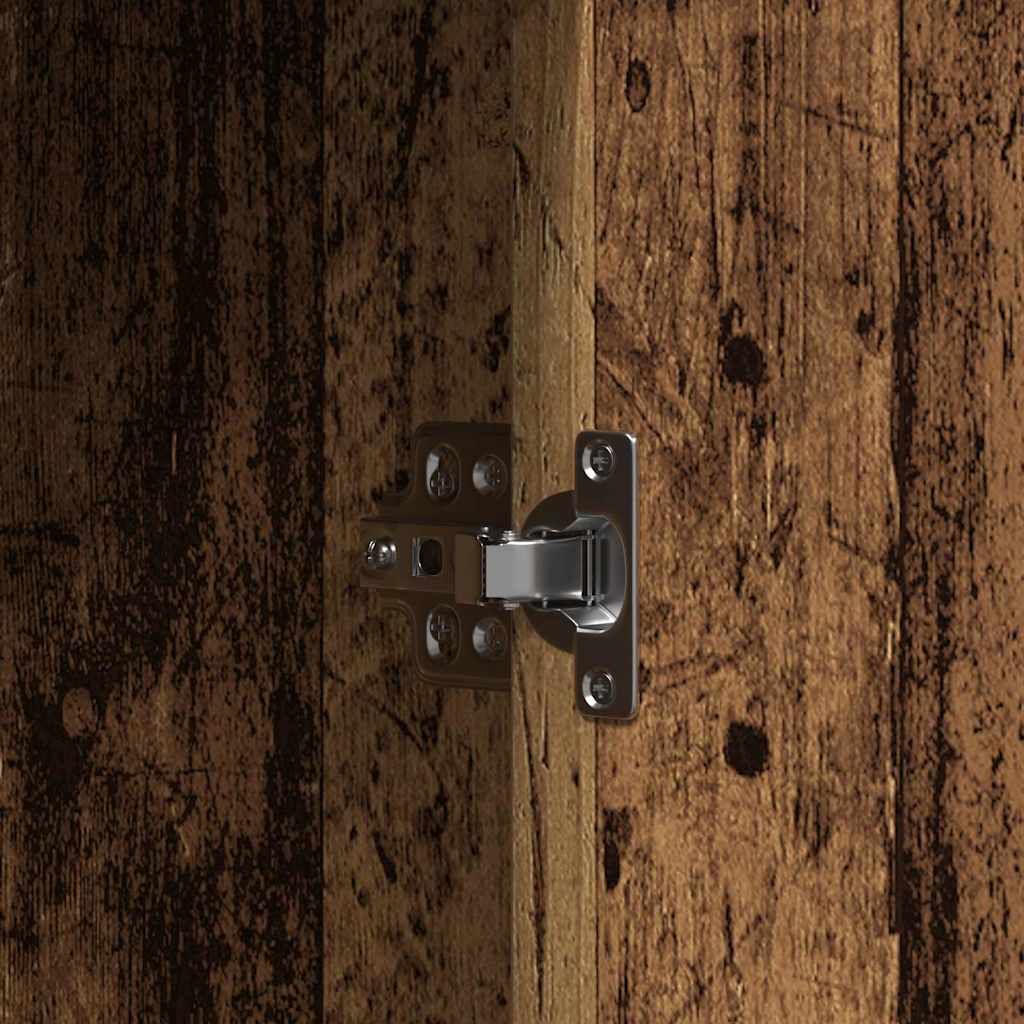 Klædeskab Brun 102 x 33 x 135 cm Konstrueret træ
