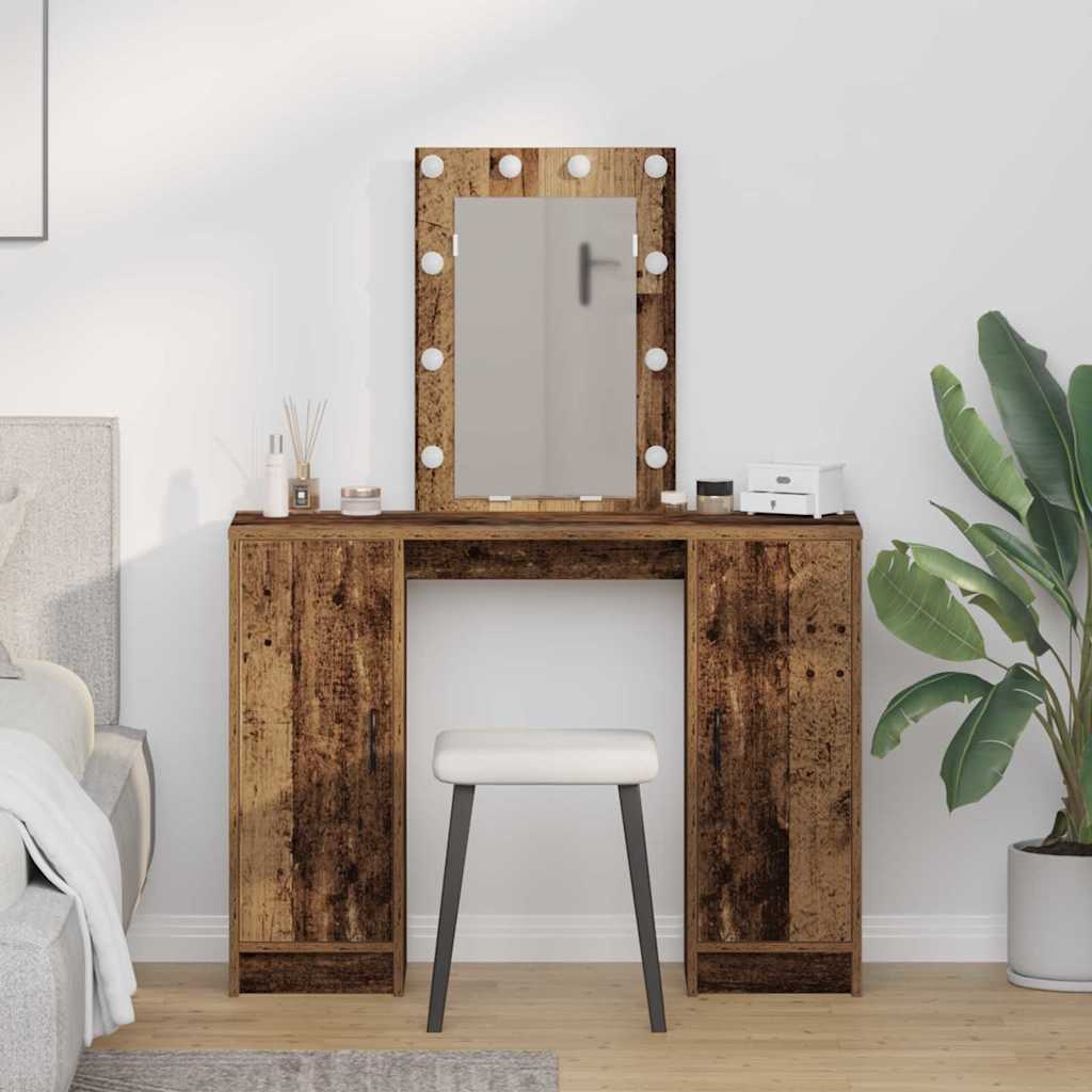 Klædeskab Brun 102 x 33 x 135 cm Konstrueret træ