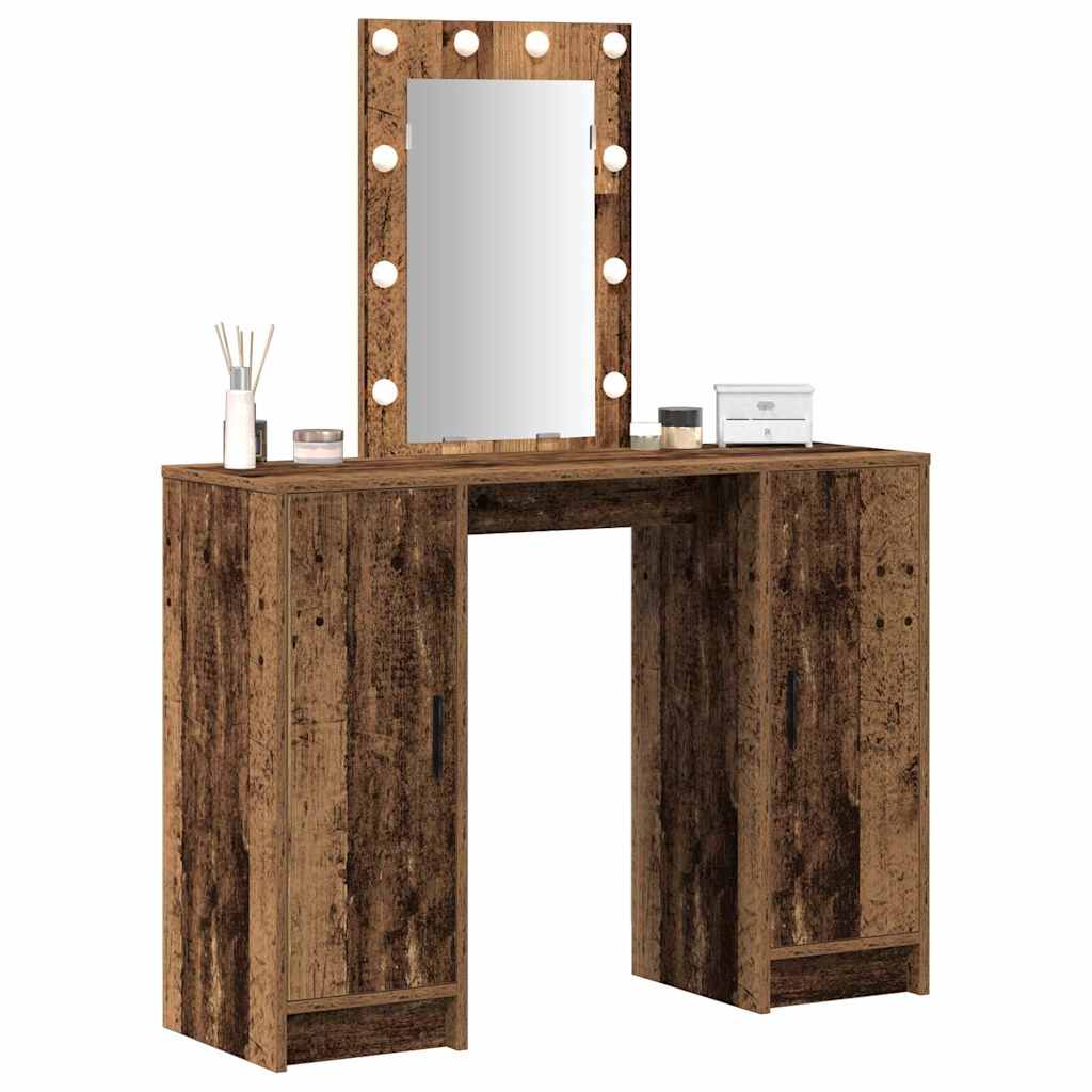Klædeskab Brun 102 x 33 x 135 cm Konstrueret træ