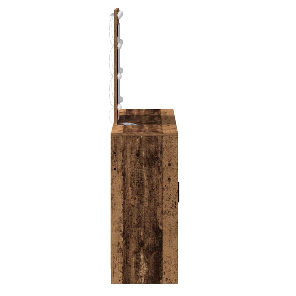 Klædeskab Brun 102 x 33 x 135 cm Konstrueret træ