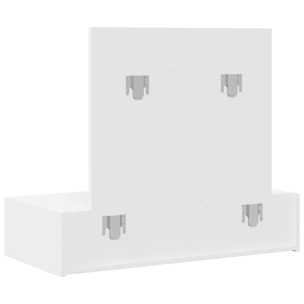 Klædeskab Hvid 83 x 40 x 70 cm Konstrueret træ