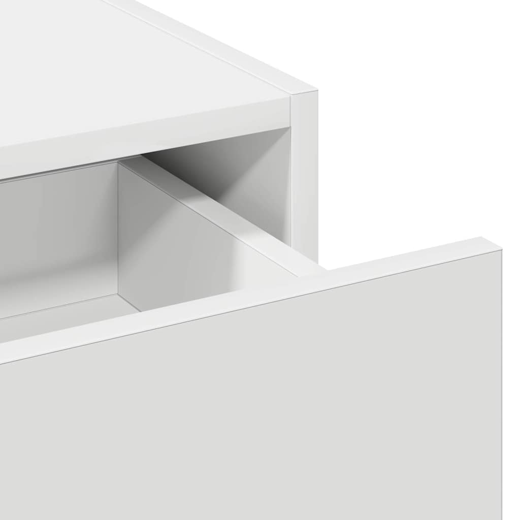 Klædeskab Hvid 100 x 40 x 70 cm Konstrueret træ