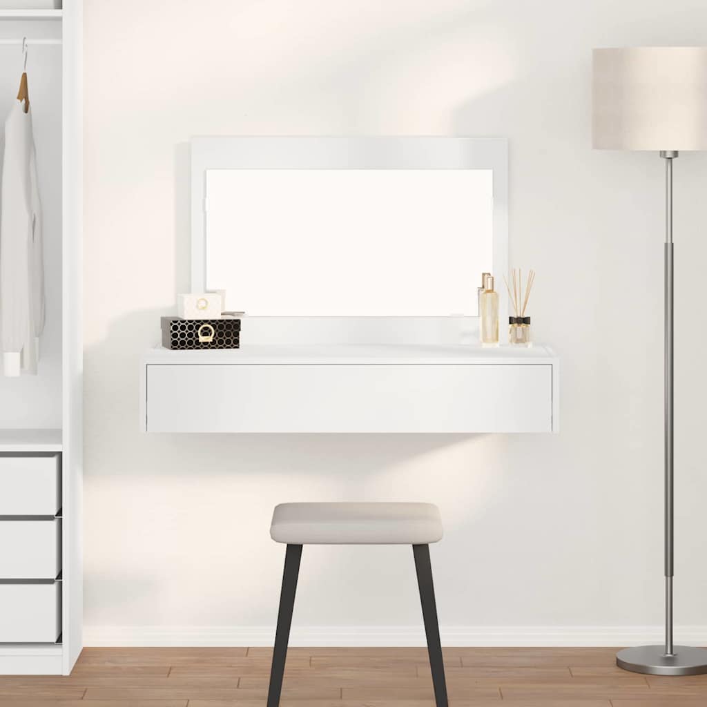 Klædeskab Hvid 100 x 40 x 70 cm Konstrueret træ