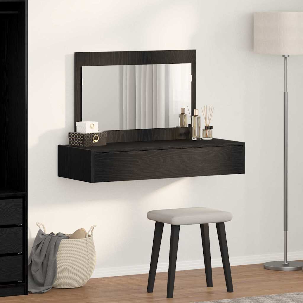 Klædeskab Sort 100 x 40 x 70 cm Konstrueret træ