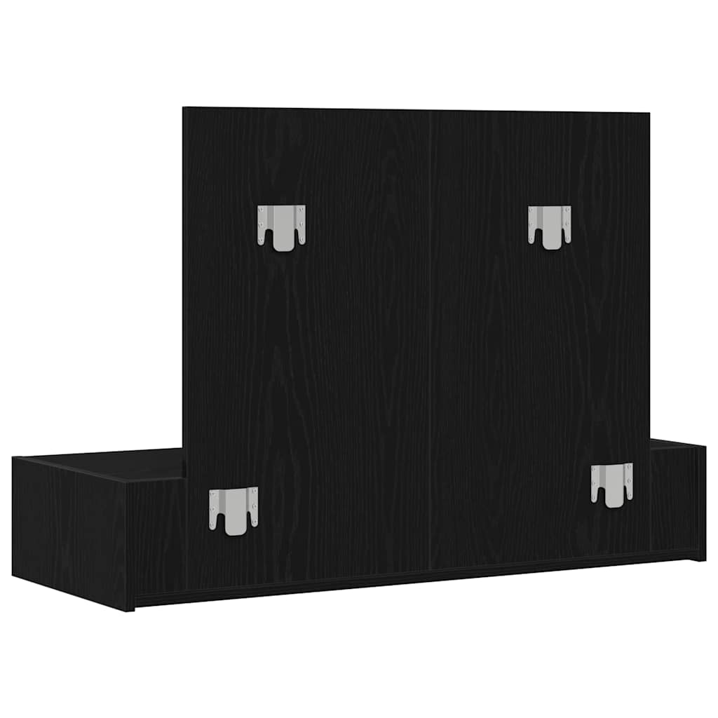 Klædeskab Sort 100 x 40 x 70 cm Konstrueret træ
