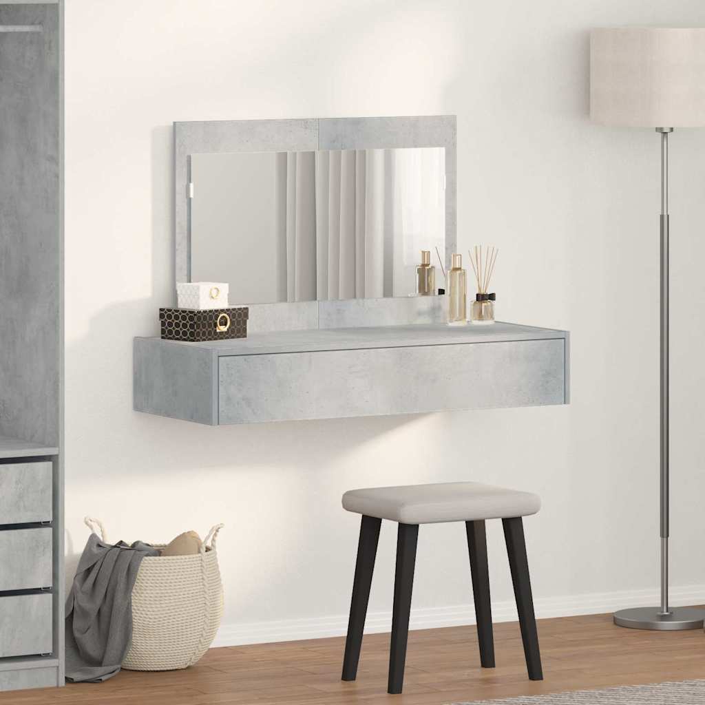 Klædeskab Grå 100 x 40 x 70 cm Konstrueret træ