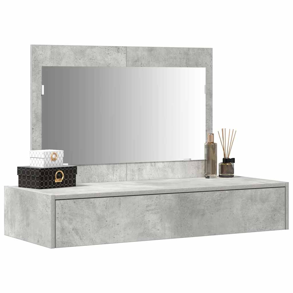 Klædeskab Grå 100 x 40 x 70 cm Konstrueret træ