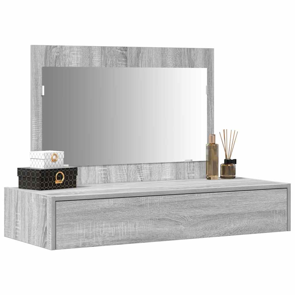 Klædeskab Grå 100 x 40 x 70 cm Konstrueret træ