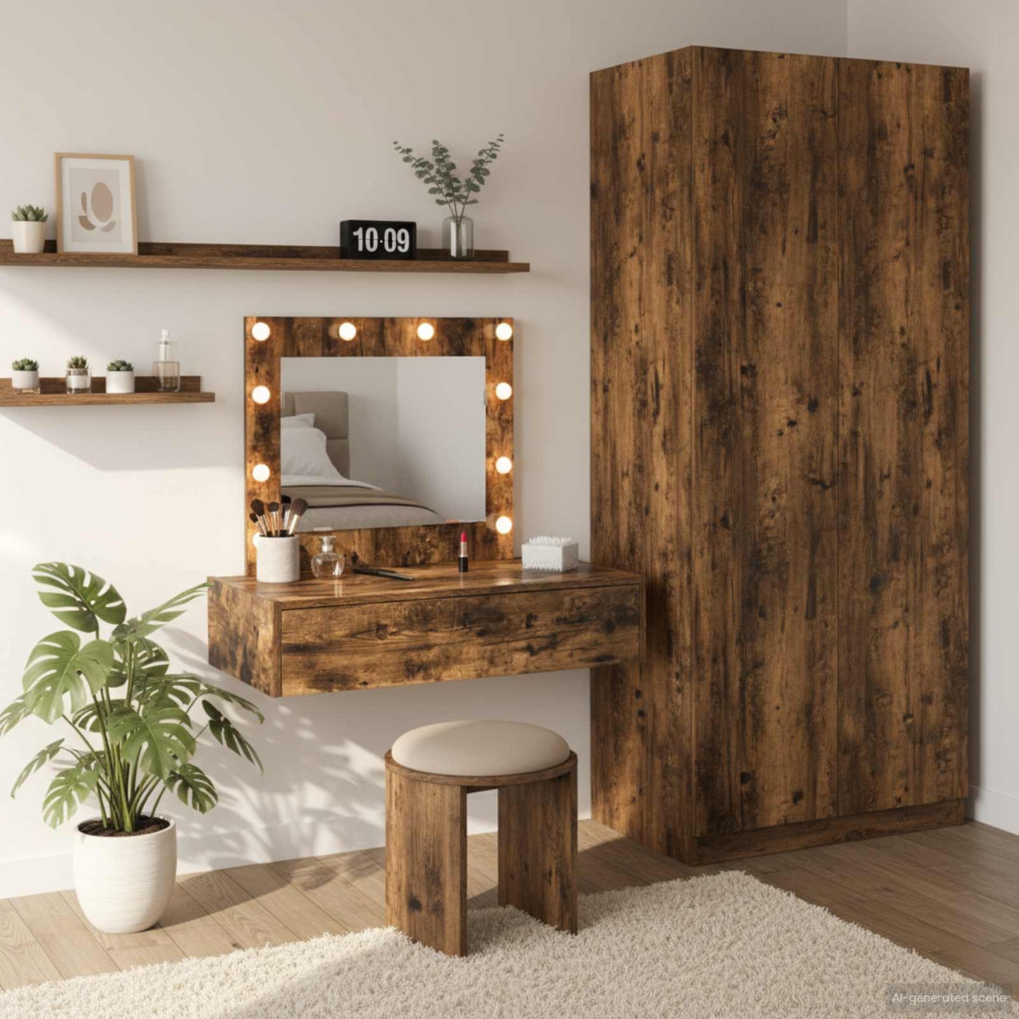 Klædeskab Brun 83 x 40 x 70 cm Konstrueret træ