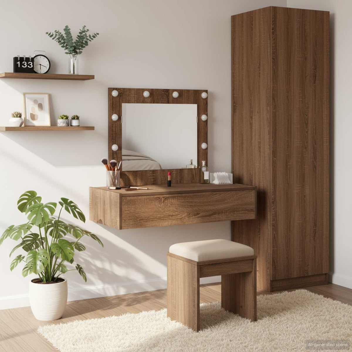 Klædeskab Brun 83 x 40 x 70 cm Konstrueret træ