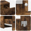 Klædeskab Brun 100 x 40 x 70 cm Konstrueret træ