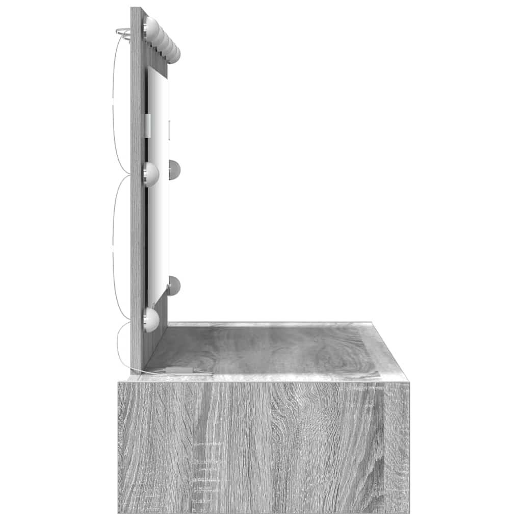 Klædeskab Grå 100 x 40 x 70 cm Konstrueret træ