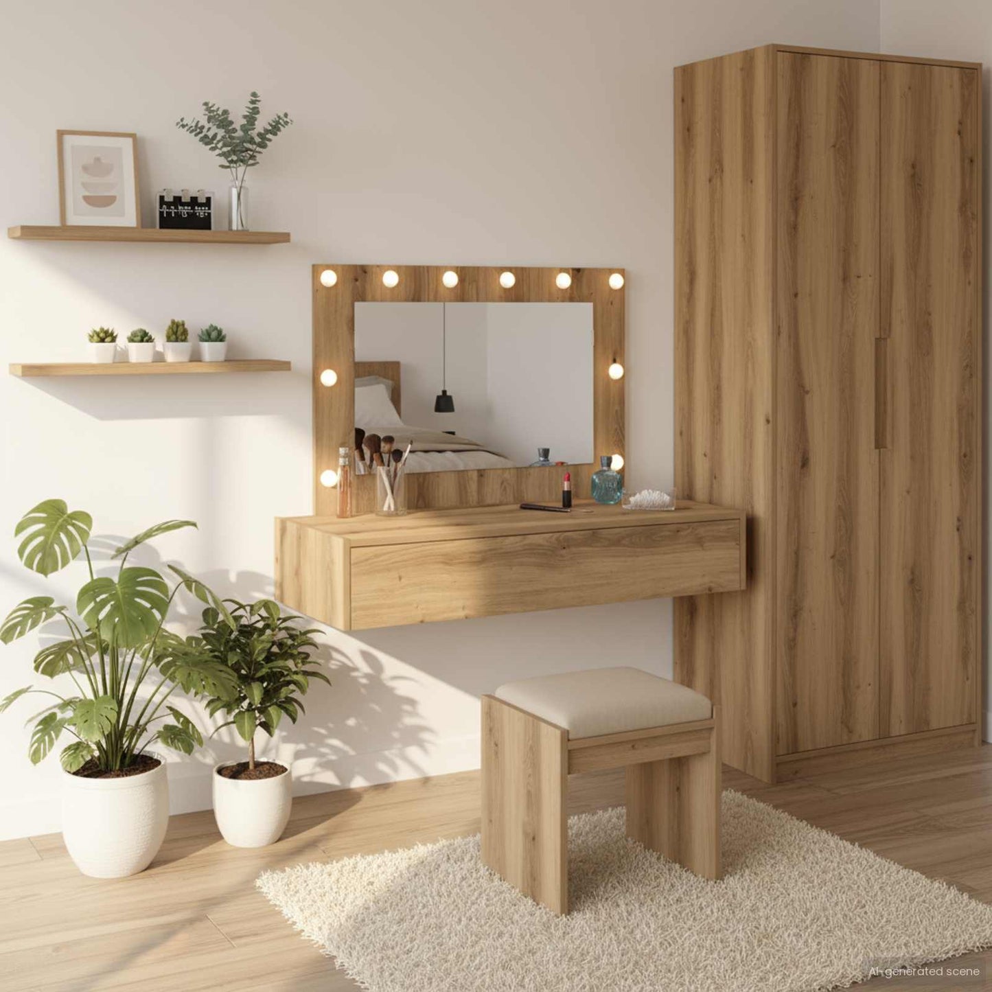 Klædeskab Brun 100 x 40 x 70 cm Konstrueret træ