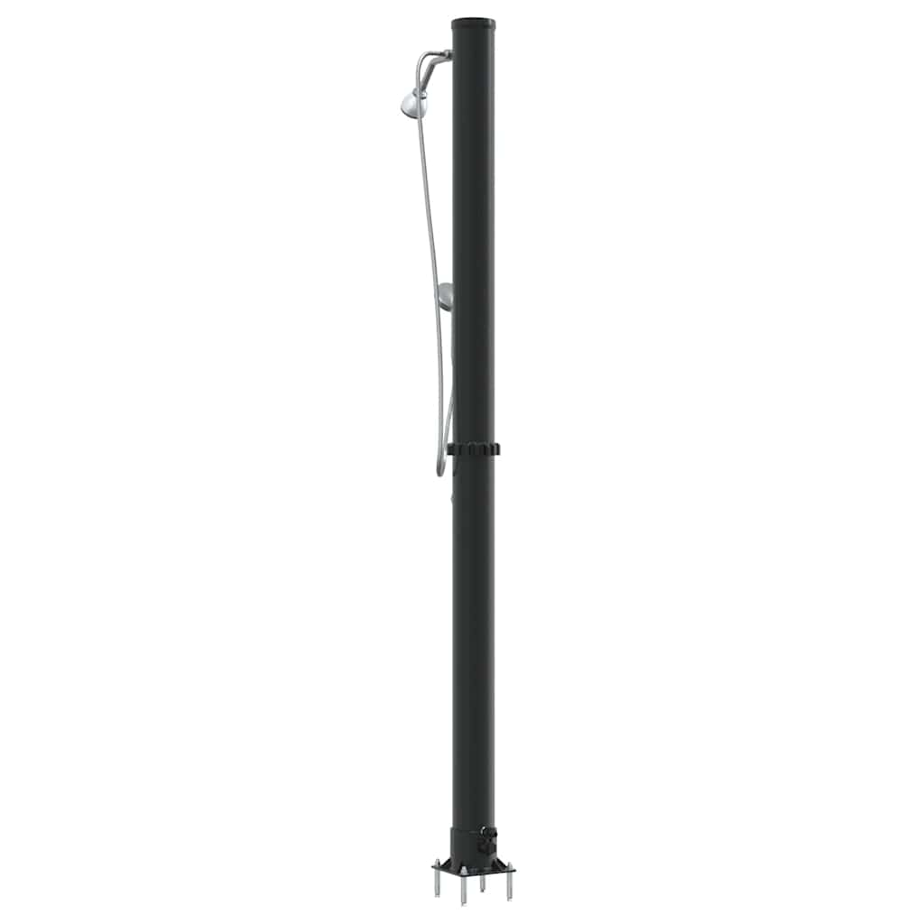 Udendørs Solbruser 20 l PVC og Aluminium Sort