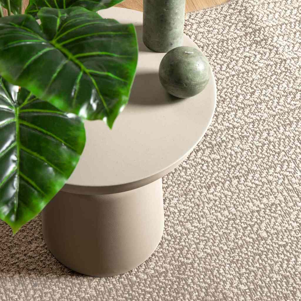 Tæppe ZIZUR Cremefarvet 170 x 120 cm Polypropylen