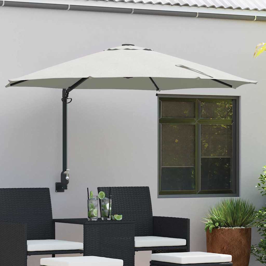 Havesol Sandfarvet 248 x 248 x 148 cm Polyester og Stål