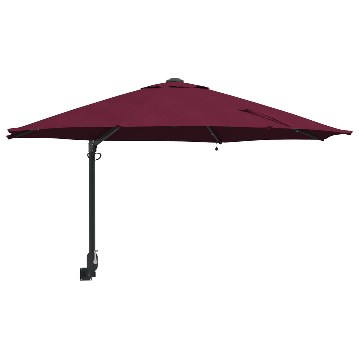 Havesol 248 x 248 x 148 cm Polyester og Stål Bordeaux Rød