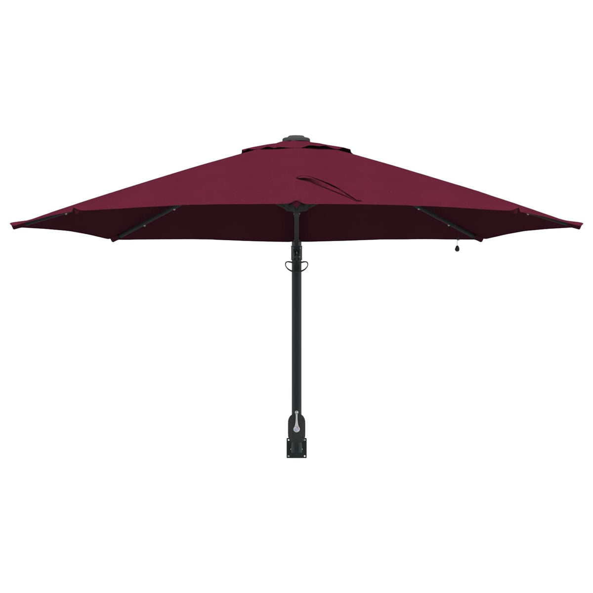 Havesol 248 x 248 x 148 cm Polyester og Stål Bordeaux Rød