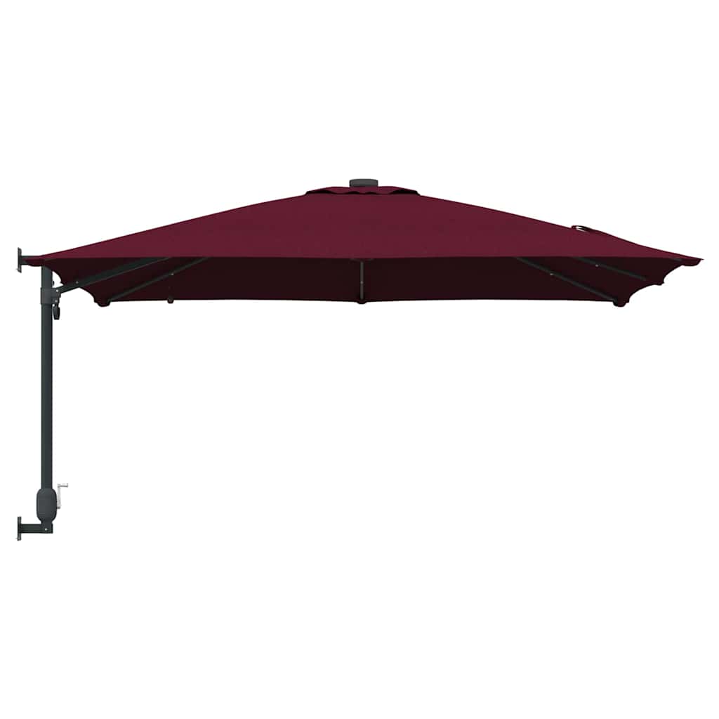 Havesol Bordeaux Rød 248,5 x 247,5 x 160 cm Polyester og Stål