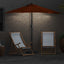 Havesol 294 x 150 x 224 cm Polyester og Stål Terrakotta