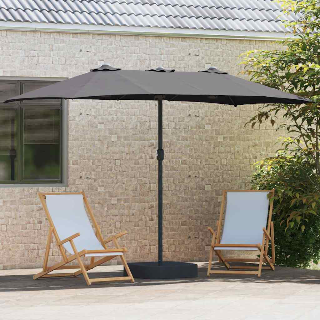Havesol Antracit 385 x 209 x 244 cm Polyester og Stål