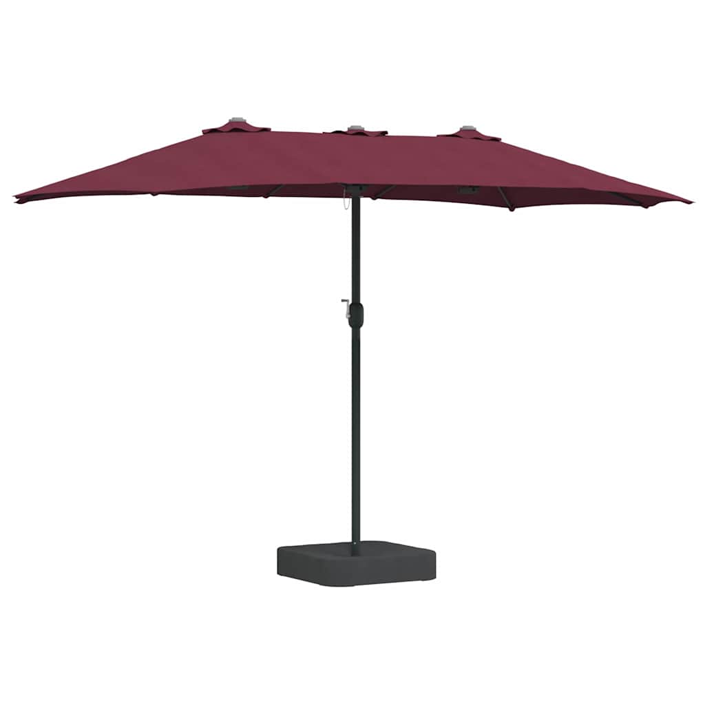 Havesol Bordeaux Rød 385 x 209 x 244 cm Polyester og Stål
