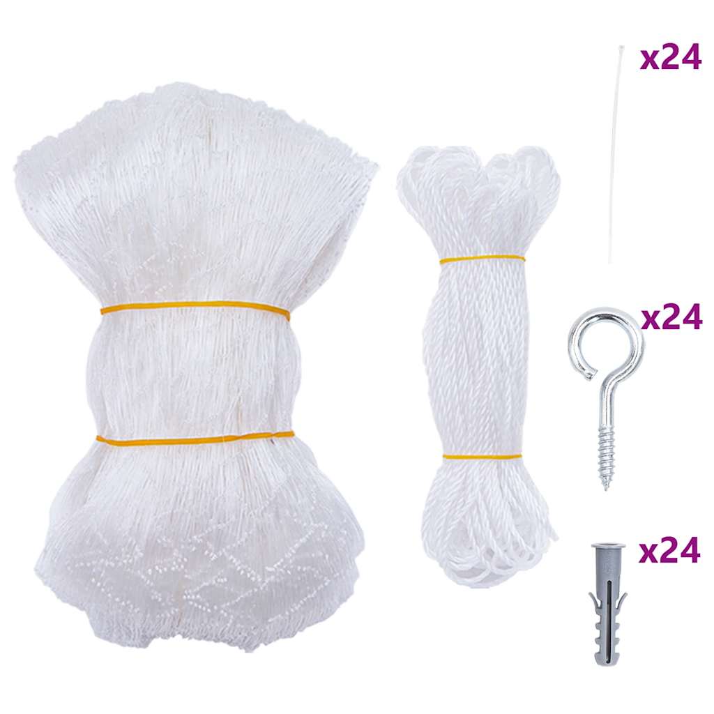 kattenet 12x3 m nylon transparent