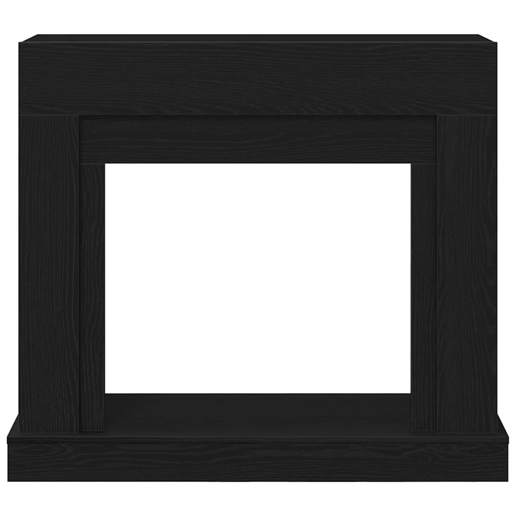 forsats til pejs 100x30x87,5 cm konstrueret træ sort-eg