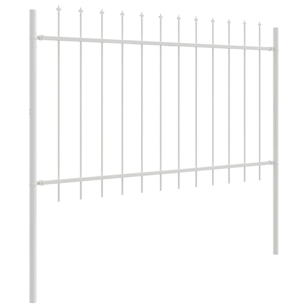 Havehegn WOERDEN 3 stk. 5,1 x 1,2 m Pulverlakeret stål Hvid
