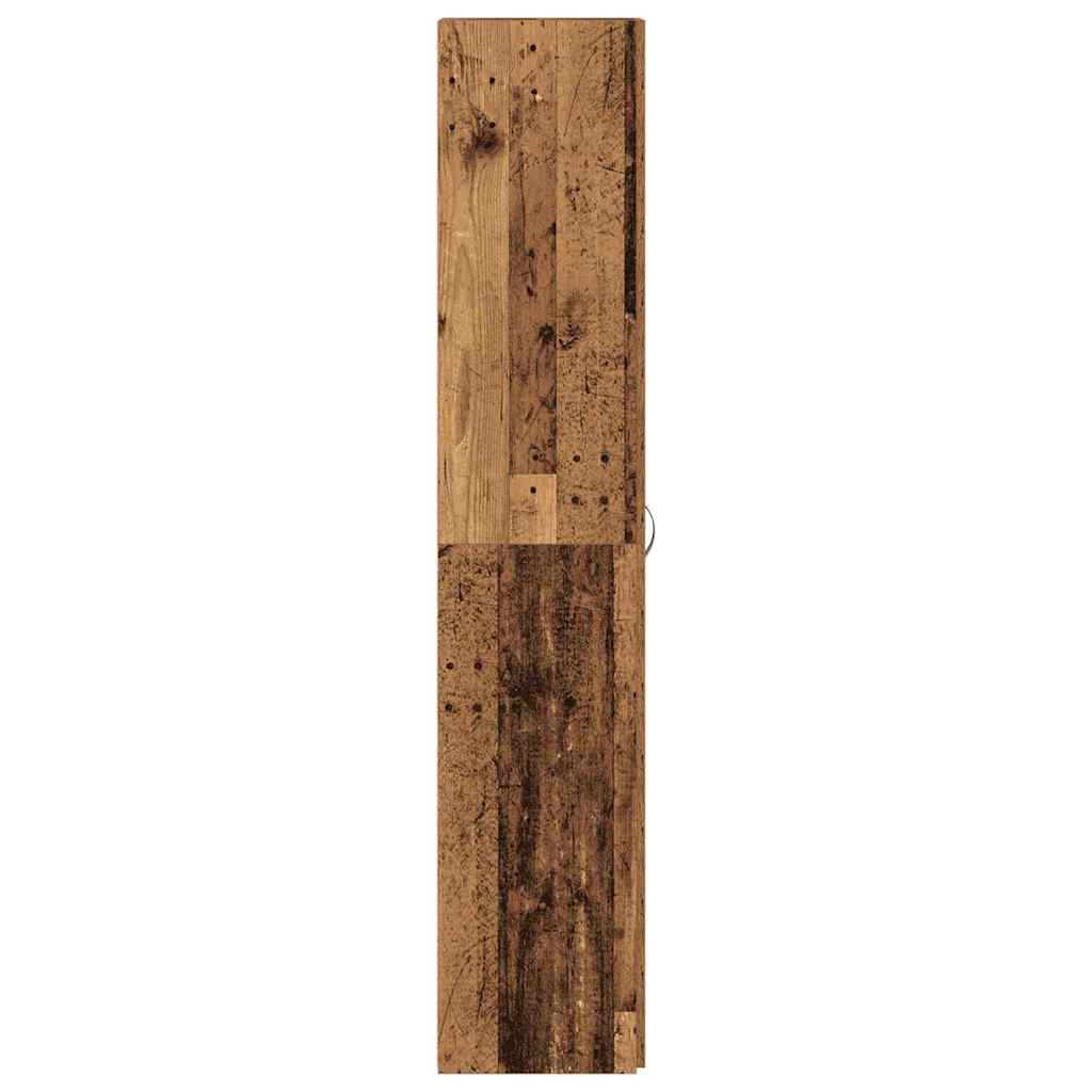 Sko skab 80 x 35.5 x 180 cm Konstrueret træ Brun