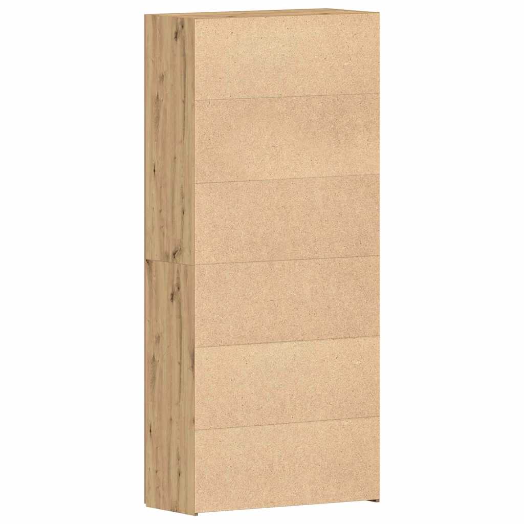Sko skab 80 x 35.5 x 180 cm Konstrueret træ Brun