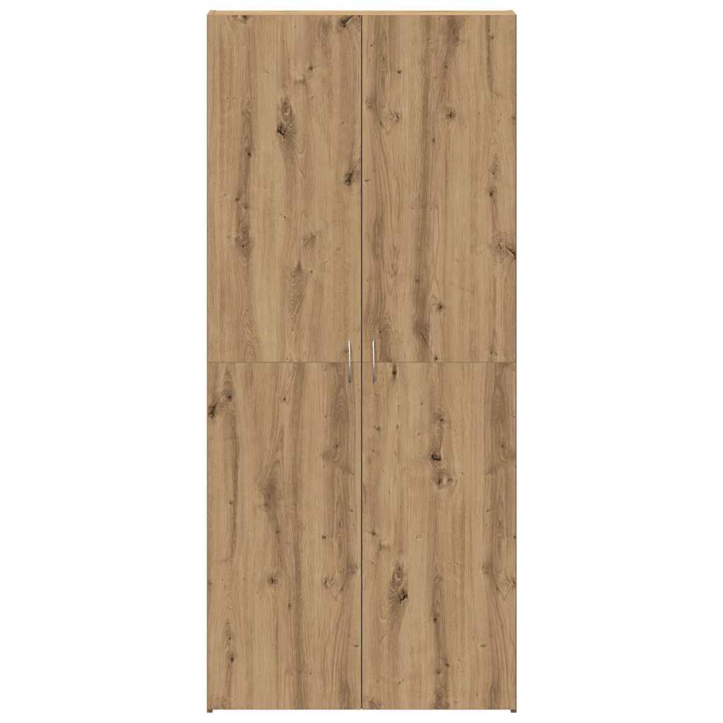 Sko skab 80 x 35.5 x 180 cm Konstrueret træ Brun