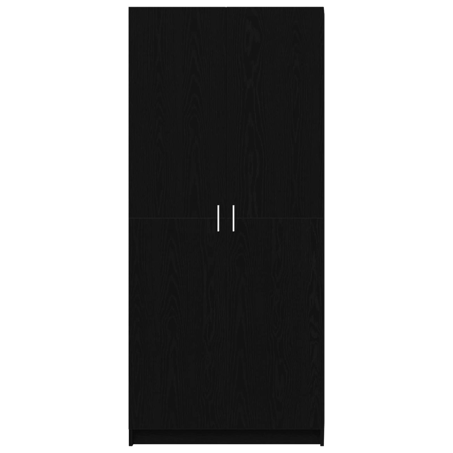 Garderobeskab Sort eg 80 x 50,5 x 180 cm Konstrueret træ