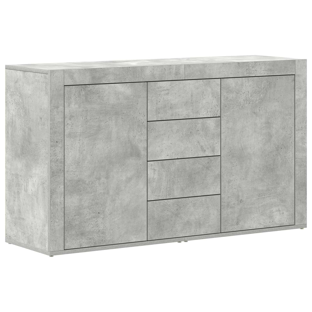 Sideboard Beton Grå 120 x 36 x 69 cm Konstrueret træ