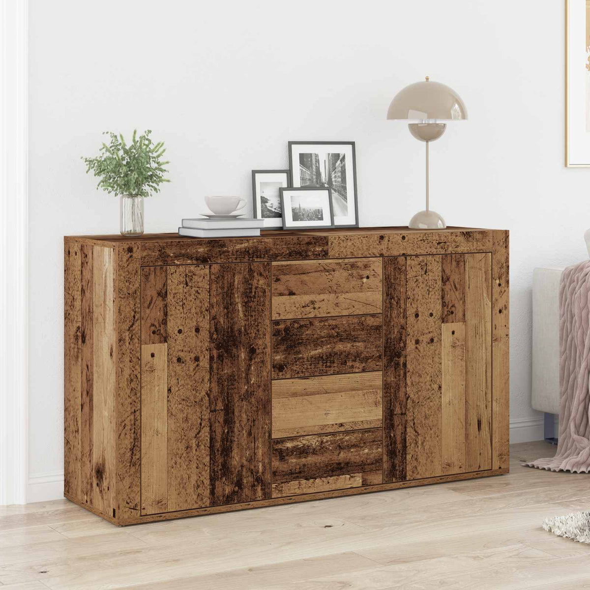 Sideboard Gammelt træ 120 x 36 x 69 cm Konstrueret træ