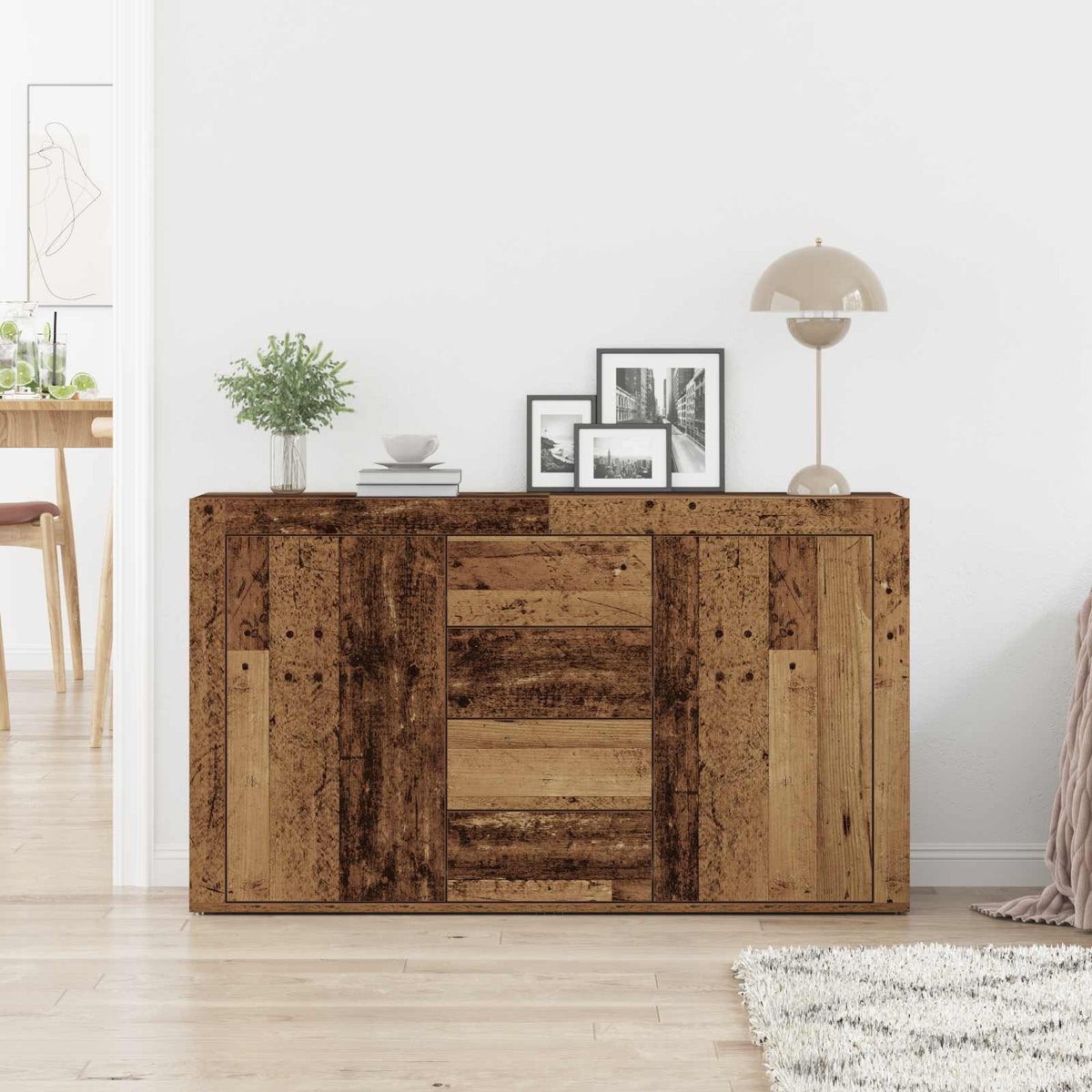 Sideboard Gammelt træ 120 x 36 x 69 cm Konstrueret træ
