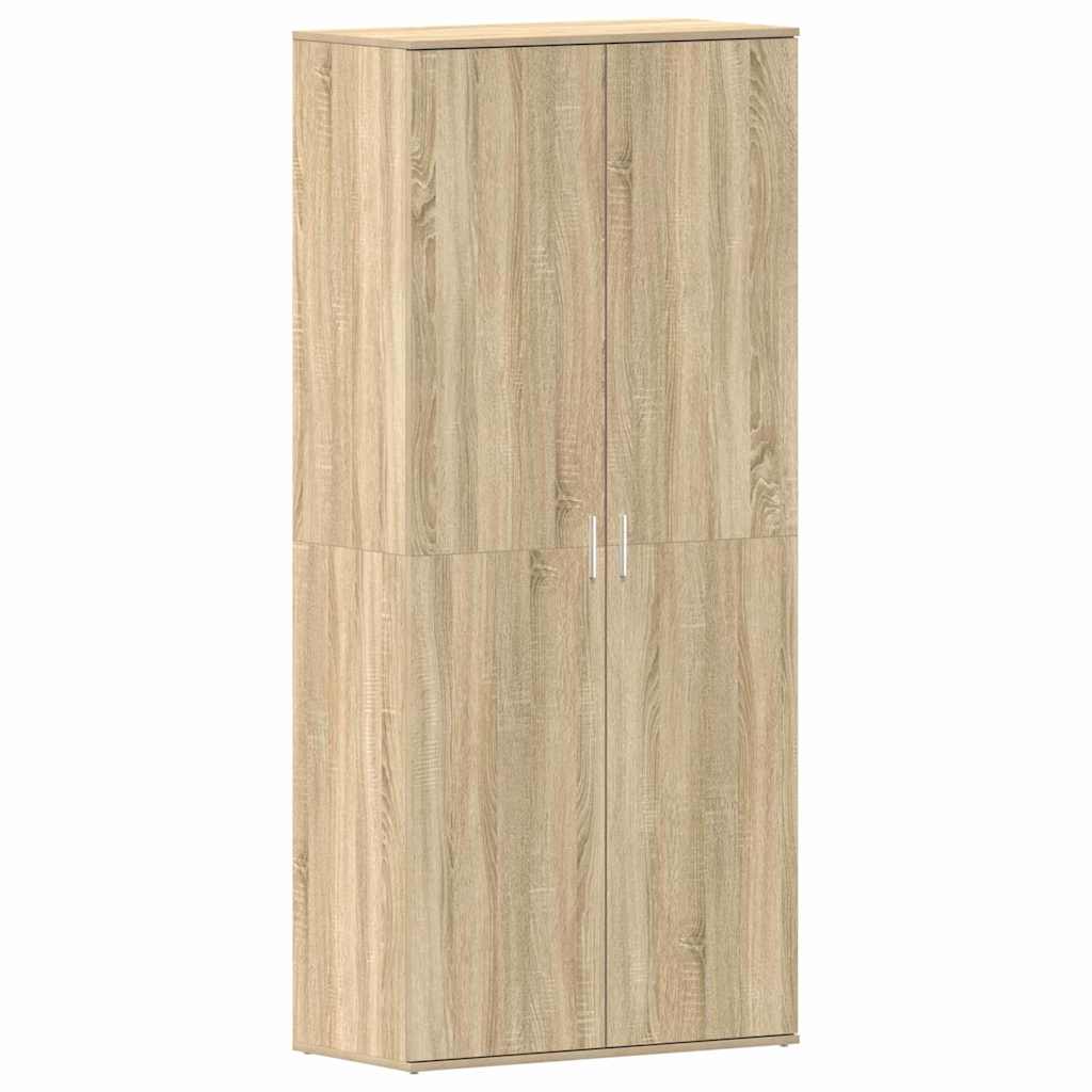 Sko skab 80 x 39 x 178 cm Konstrueret træ Sonoma eg