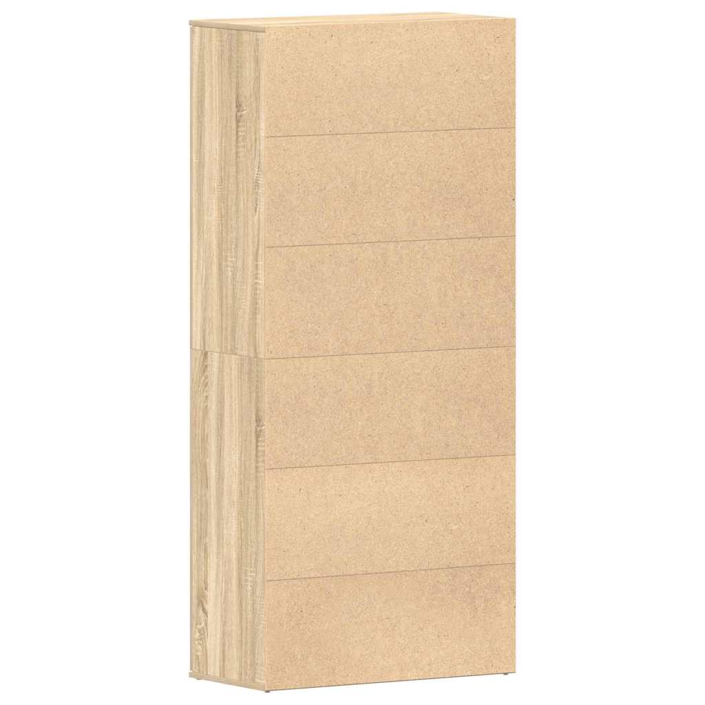 Sko skab 80 x 39 x 178 cm Konstrueret træ Sonoma eg