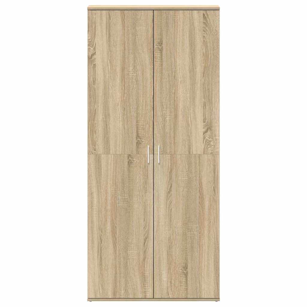 Sko skab 80 x 39 x 178 cm Konstrueret træ Sonoma eg