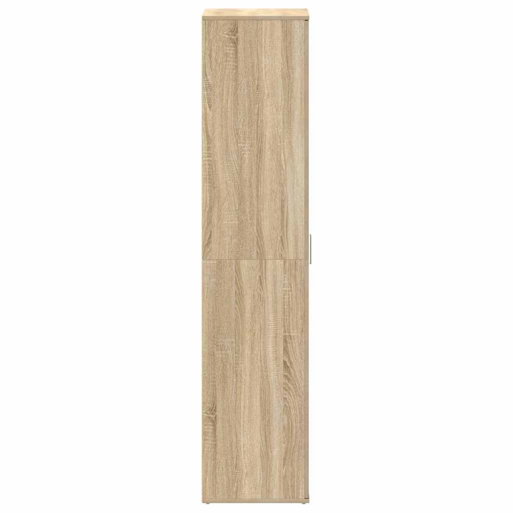 Sko skab 80 x 39 x 178 cm Konstrueret træ Sonoma eg
