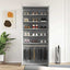 Sko skab 80 x 39 x 178 cm Konstrueret træ Beton Grå