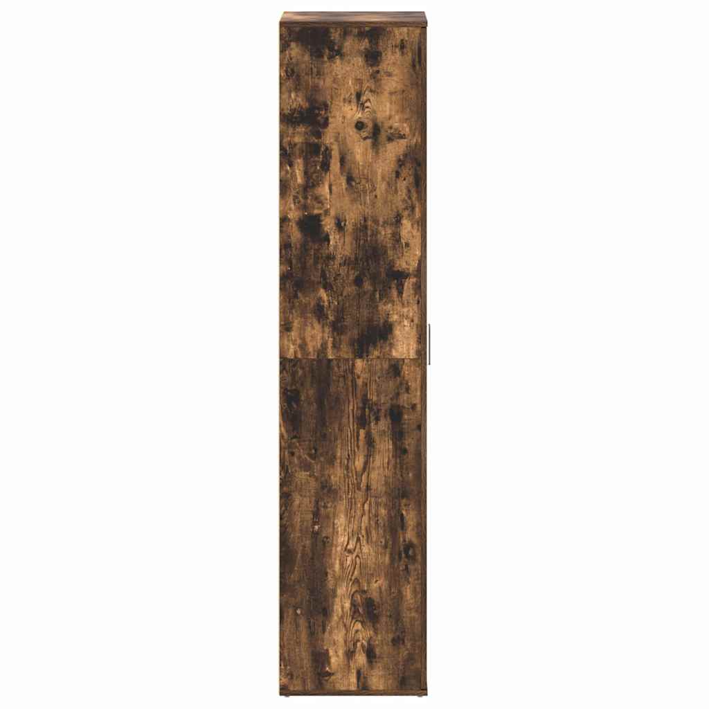 Sko skab 80 x 39 x 178 cm Konstrueret træ Røget eg