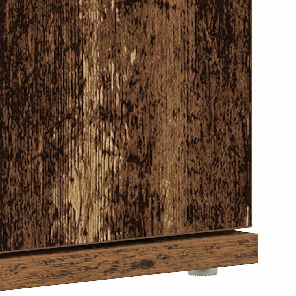 Sko skab 80 x 39 x 178 cm Konstrueret træ Gammelt træ
