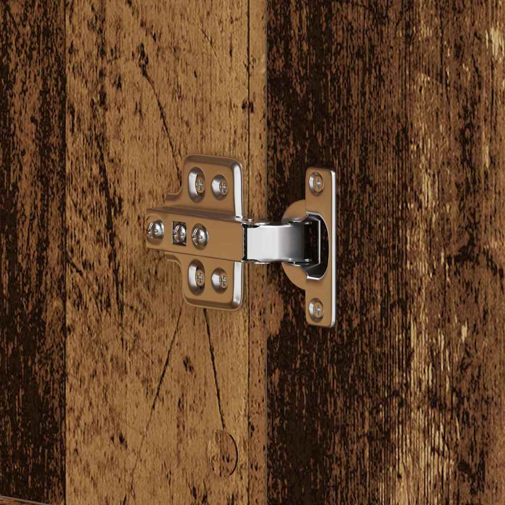 Sko skab 80 x 39 x 178 cm Konstrueret træ Gammelt træ