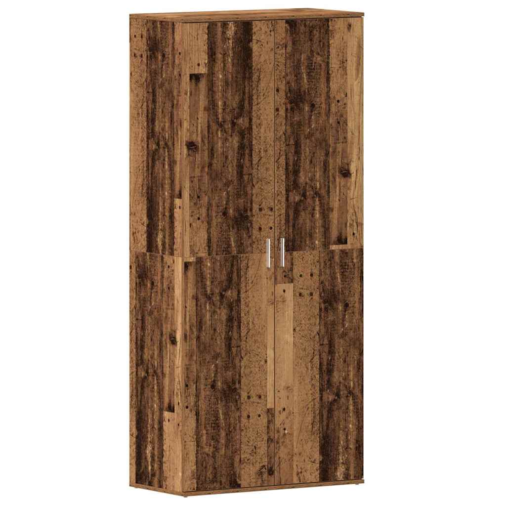 Sko skab 80 x 39 x 178 cm Konstrueret træ Gammelt træ