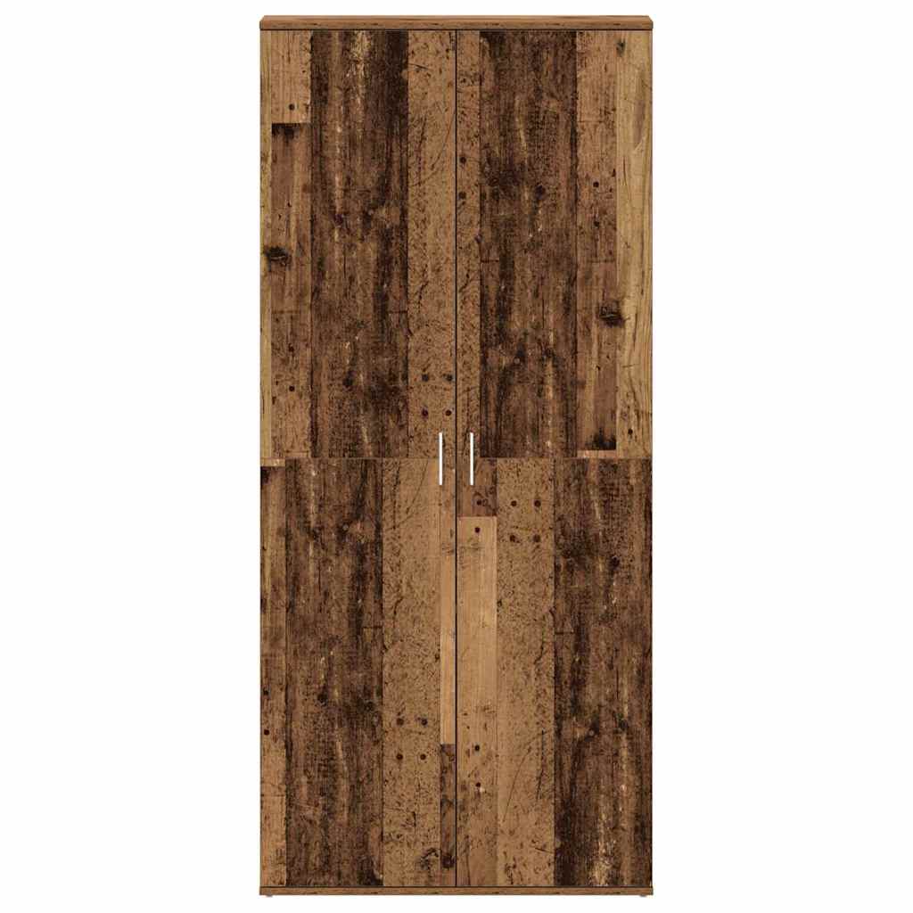 Sko skab 80 x 39 x 178 cm Konstrueret træ Gammelt træ
