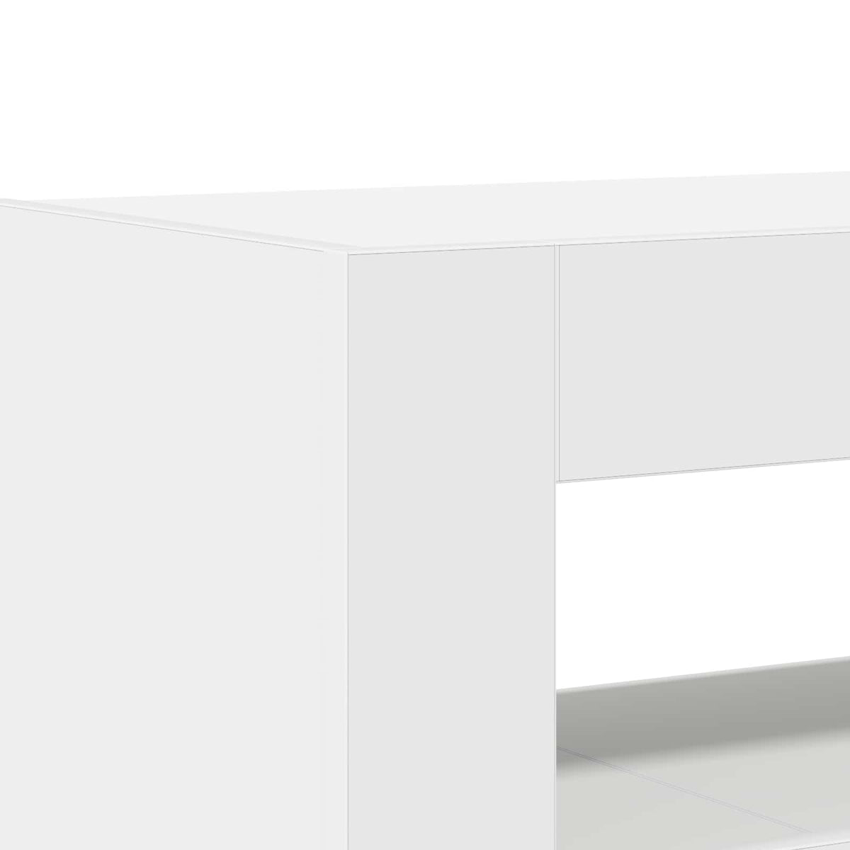 Sideboard Hvid 116 x 30 x 75 cm Konstrueret træ